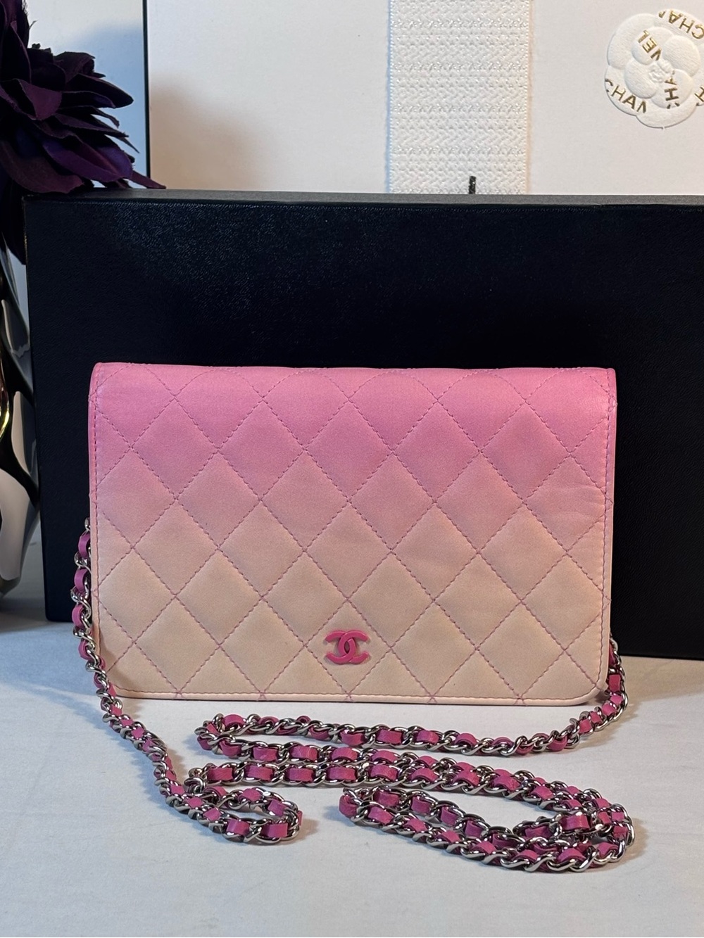 Beautiful Chanel Woc Ombré Pink